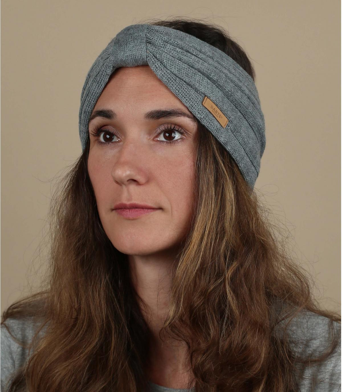 grey headband knot Zitoun Headband heather grey